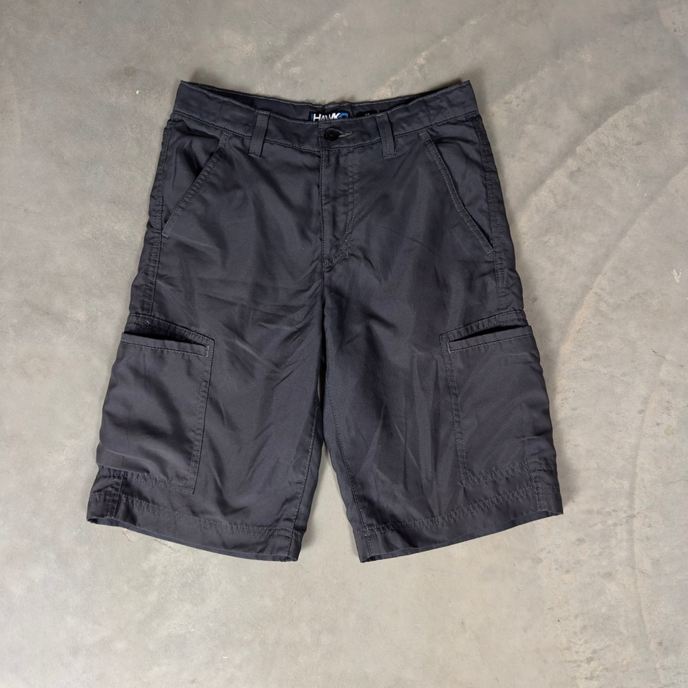 Tony Hawk Cargo Shorts Boys 16 Charcoal Grey Skater Gorpcore Utility 2155
